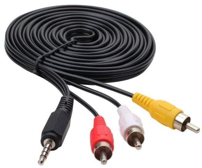 Кабель AV 3.5mm M - 3xRCA M 3.0м Вінниця - фото 1