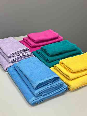 Комплект полотенец однотонных Ideal Textile 40х70+50х90+70х140 см 400 г/м2 (56860941) Жовтий Черновцы