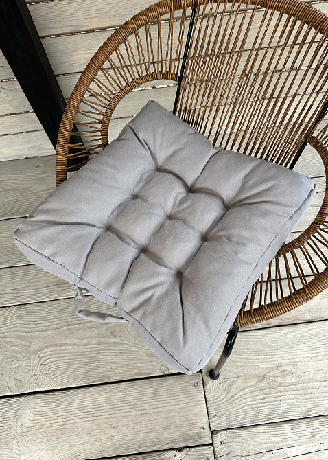 Подушка для стільців (50x50х8 см) Decorator Sawana колір світло-сірий 84-142 Київ - фото 3
