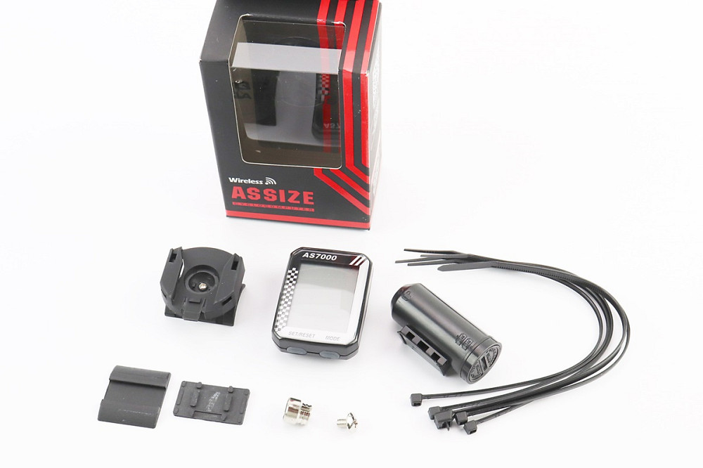 Велокомп'ютер 11-функцій, бездротовий, сіро-чорний AS-7000 (без батарейок) Киев - изображение 1