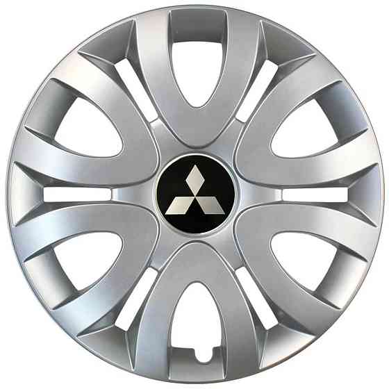 Автомобильные модельные колпаки R15 Mitsubishi 330 4шт, SJS, серебряные Киев