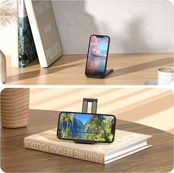 Подставка-держатель Essager Adjustable Mobile Phone Holder для телефона EZJZM FC01 (Черная) Николаев