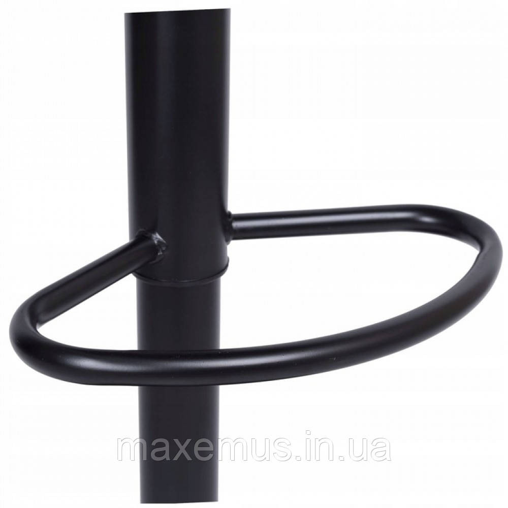 Барный стул с спинкой для барной стойки Bonro B-087 с черным основанием кресло на кухню высокое велю Львов - изображение 7