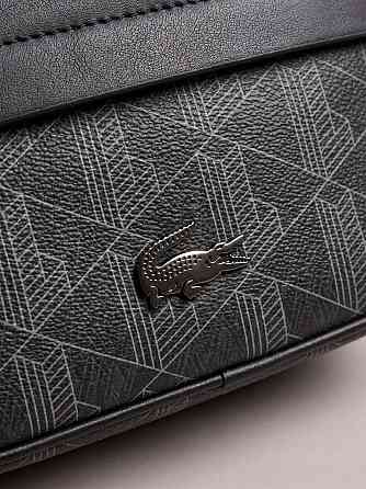 Чоловіча брендова сумка, барсетка на плече Lacoste (3650) black Київ