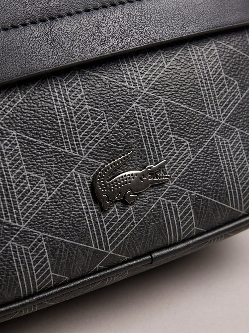 Чоловіча брендова сумка, барсетка на плече Lacoste (3650) black Київ - фото 5