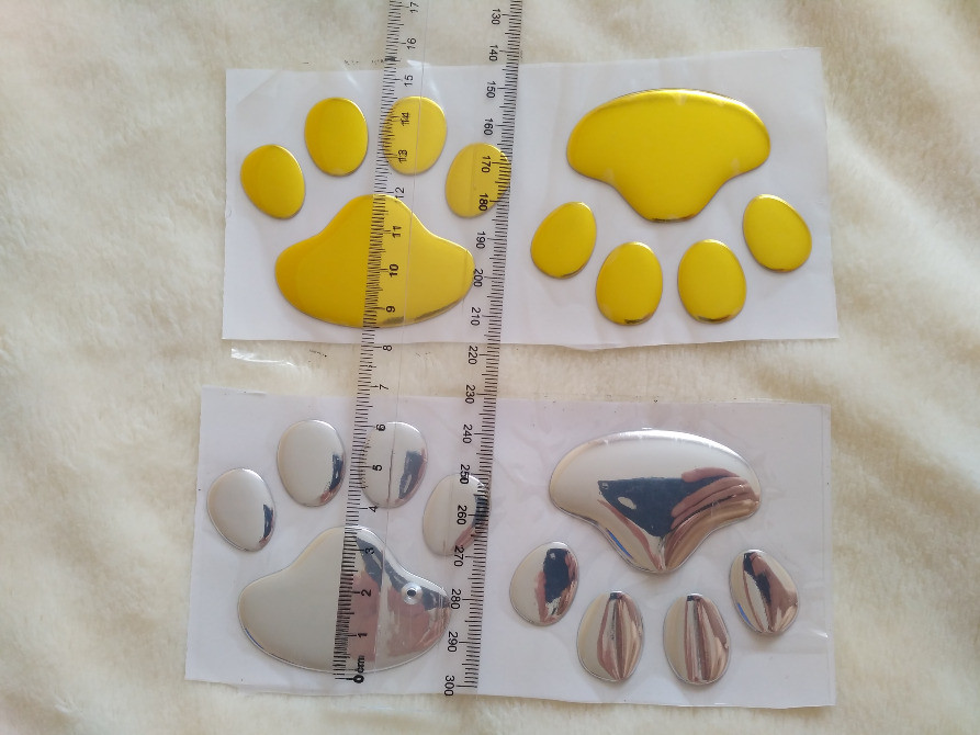 Опуклі автомобільні наклейки зі слідами золота Київ - фото 3