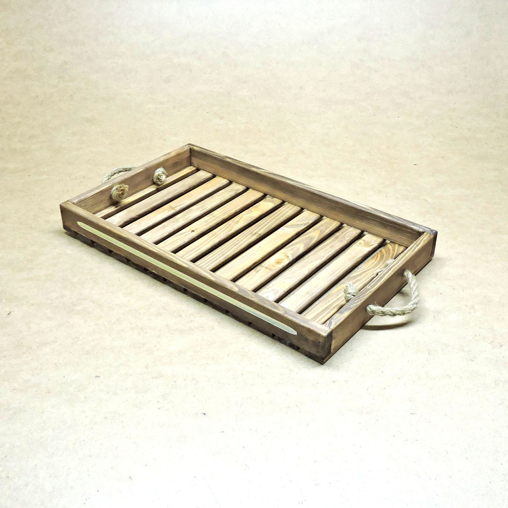 Піднос дерев'яний "Буйон" махагон Миколаїв - фото 7