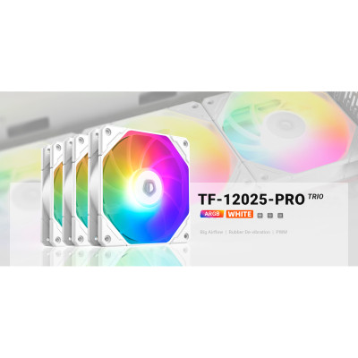 Кулер до корпусу ID-Cooling TF-12025-PRO ARGB TRIO WHITE Вінниця - фото 12