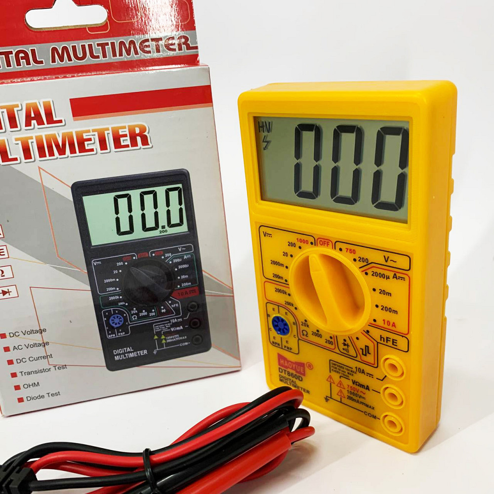Мультиметр з високим діапазоном вимірювань HAOYUE, Універсальний електронний мультиметр XM-52 Івано-Франківськ - фото 3