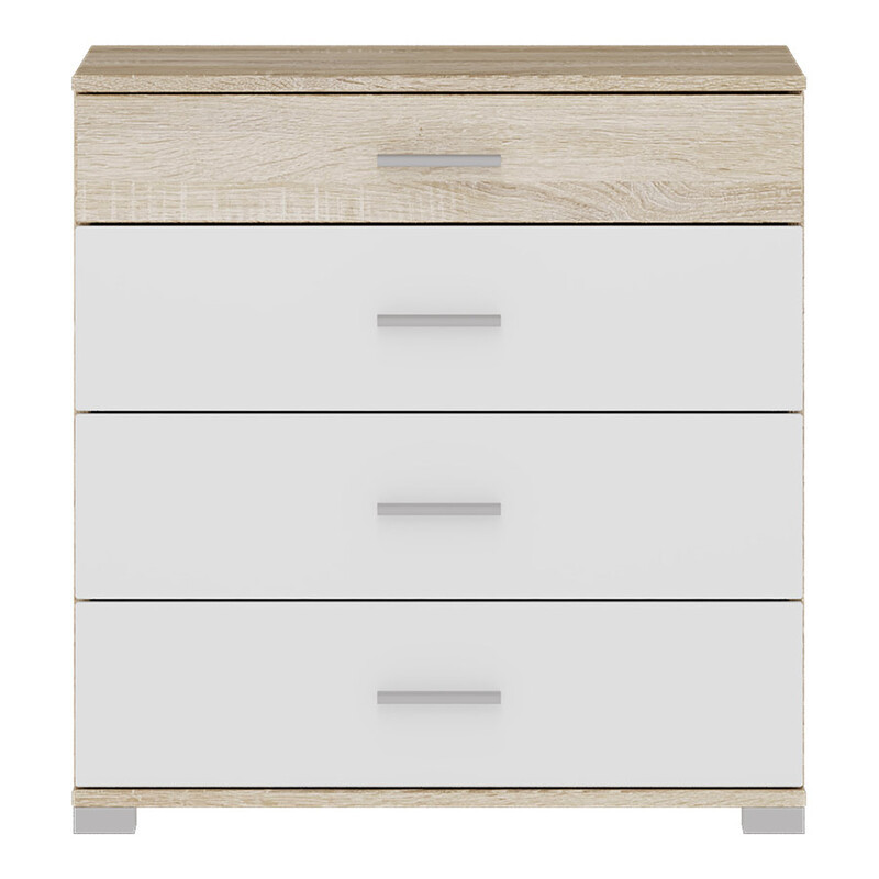 Комод Эверест на 4 ящика Бриз К-5 (телескопические) 70х38х72.5 Дуб сонома/Белый (DTM-073859) Львов - изображение 3