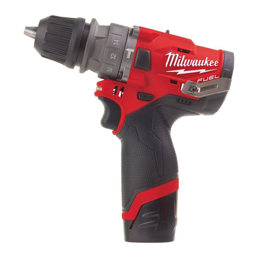 Дриль-шурупокрут з ударом акумуляторний MILWAUKEE, M12 FPDXKIT-202X, 44Нм, (+ заряд.пристрій, 2 акум., знімний патрон, 2 насадки Одеса - фото 4