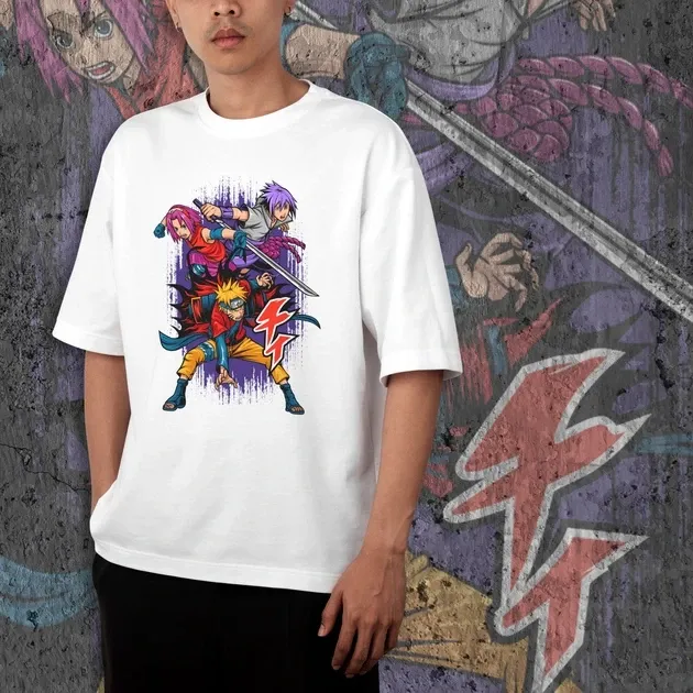 Футболка для подростка мальчика с принтом Наруто Команда 7 Размер 160 Anime10326 Днепр - изображение 3