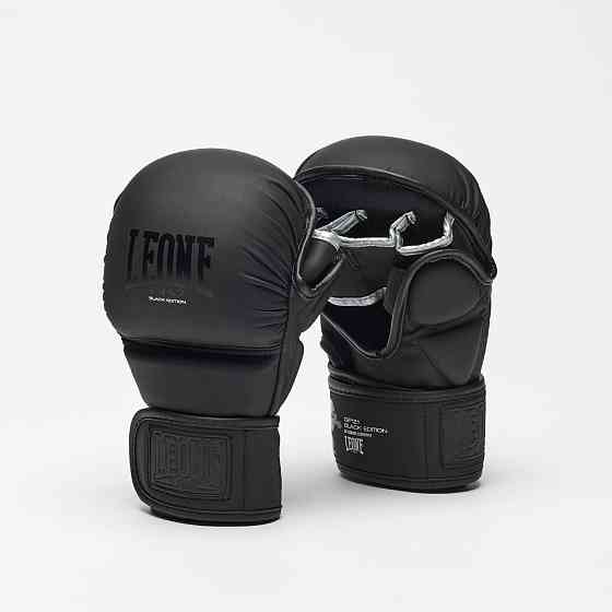 Рукавиці греплінгові для ММА Leone BLACK Edition M (капа в комплекті) Каменское