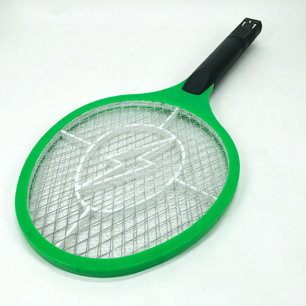 Мухобойка электрическая от насекомых, Аккумуляторный уничтожитель комаров, мошек, мух. Цвет: зеленый AF-25 Львов - изображение 2