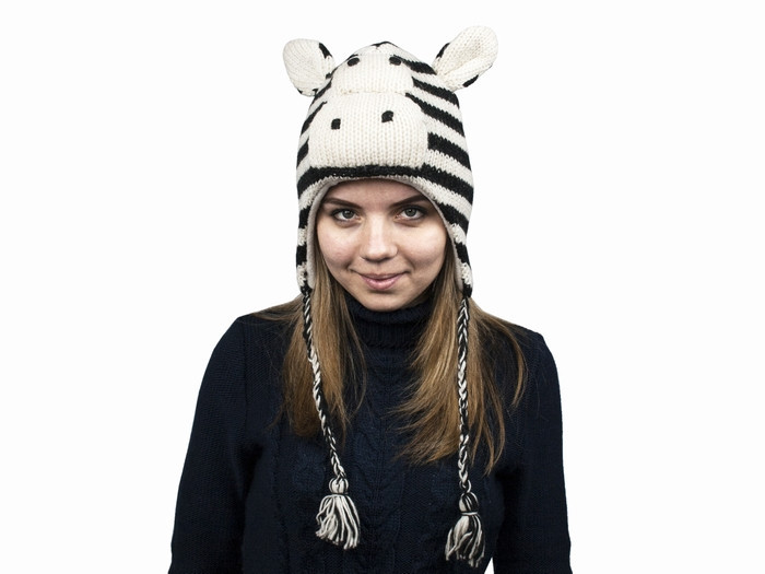 Шапка дитяча для дівчинки Зебра Київ - фото 1