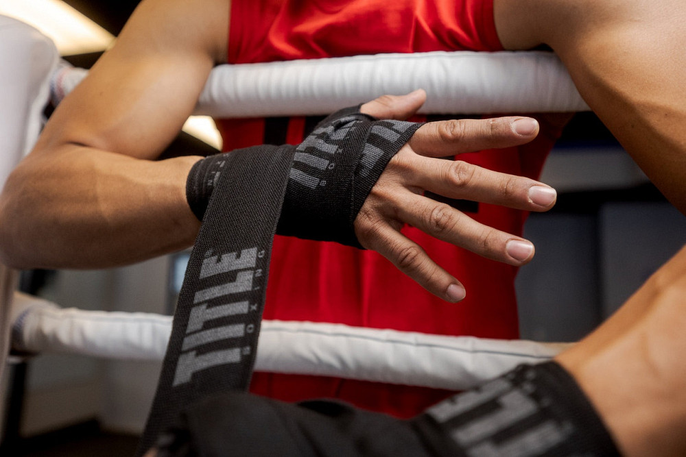 Бинти для боксу TITLE Boxing Power-Flex Elite 180" Black (4.5м.) Каменское - изображение 3