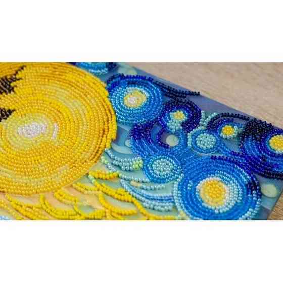 Набір для вишивання бісером "Там за водограєм" AB-908 на натуральному полотні Вінниця