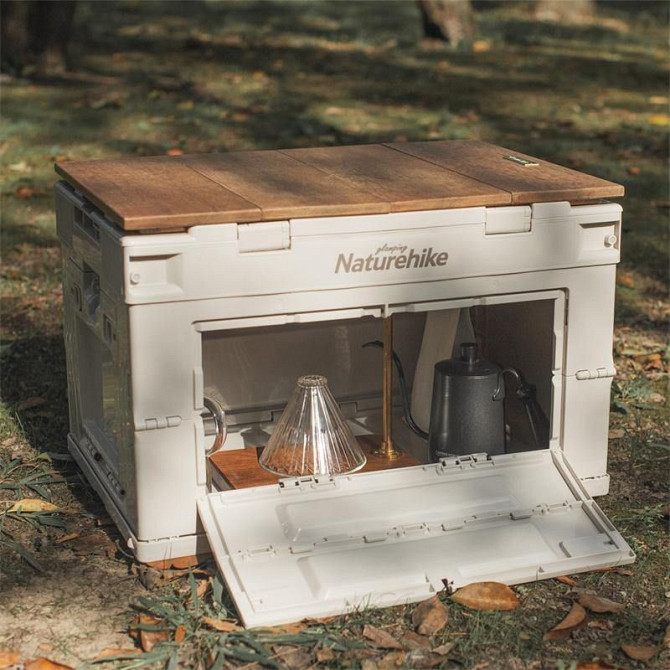 Туристичний складний контейнер Naturehike NH20SJ036 80л (Сірий) Вінниця - фото 6