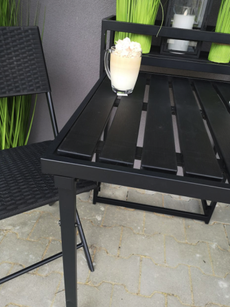 Комплект балконних меблів Jumi Kirbi New з тумбою для квітів Київ