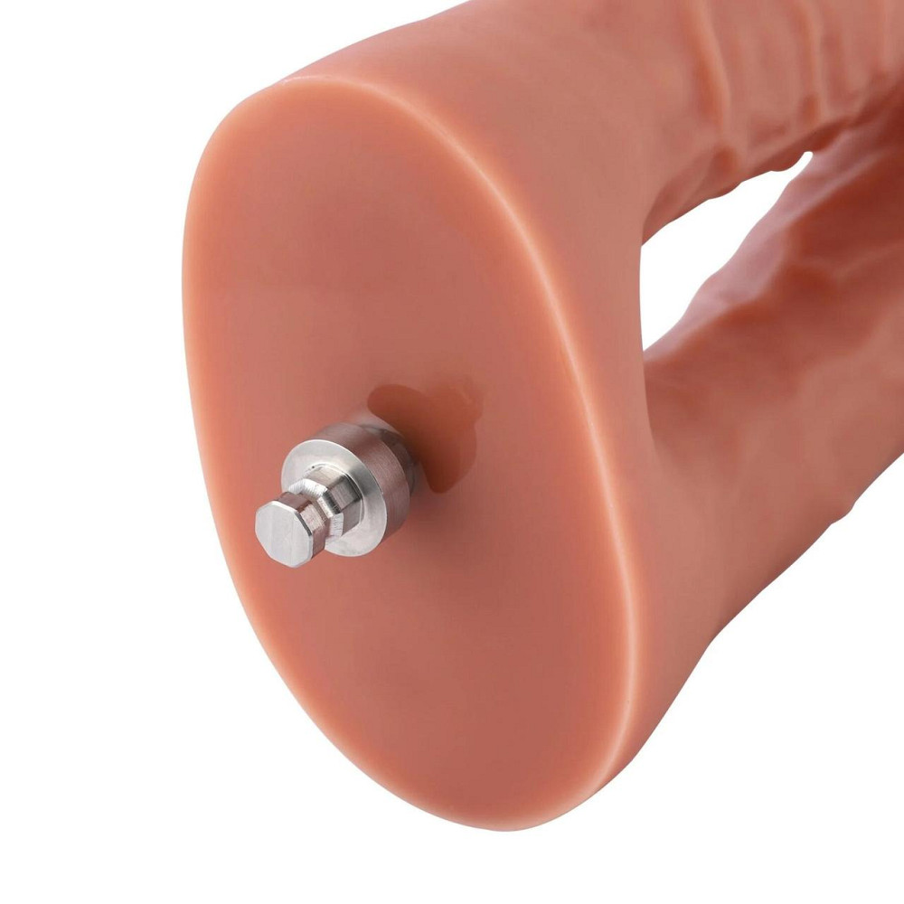 Подвійний фалоімітатор для секс-машин Hismith Silicone Double Penetrator Dildo, система KlicLok Sex Aura Київ - фото 8
