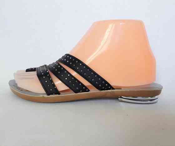 Женские Тапочки Шлёпанцы Сланцы Вьетнамки Чёрные (размеры: 36) Днепр