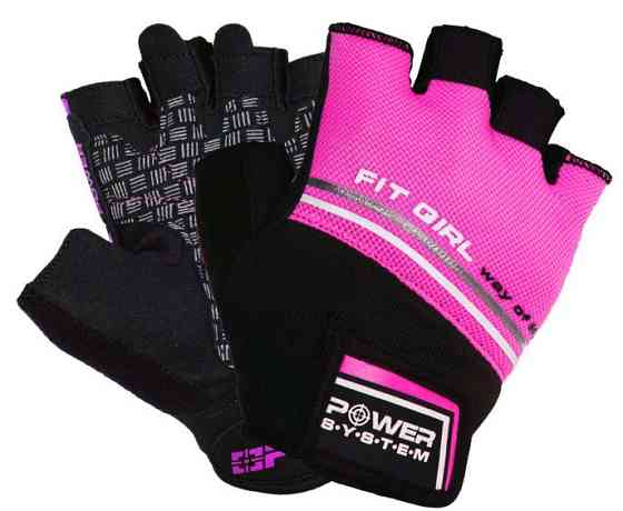 Рукавички для фітнесу Power System PS-2920 Fit Girl Evo Pink S Кам'янське