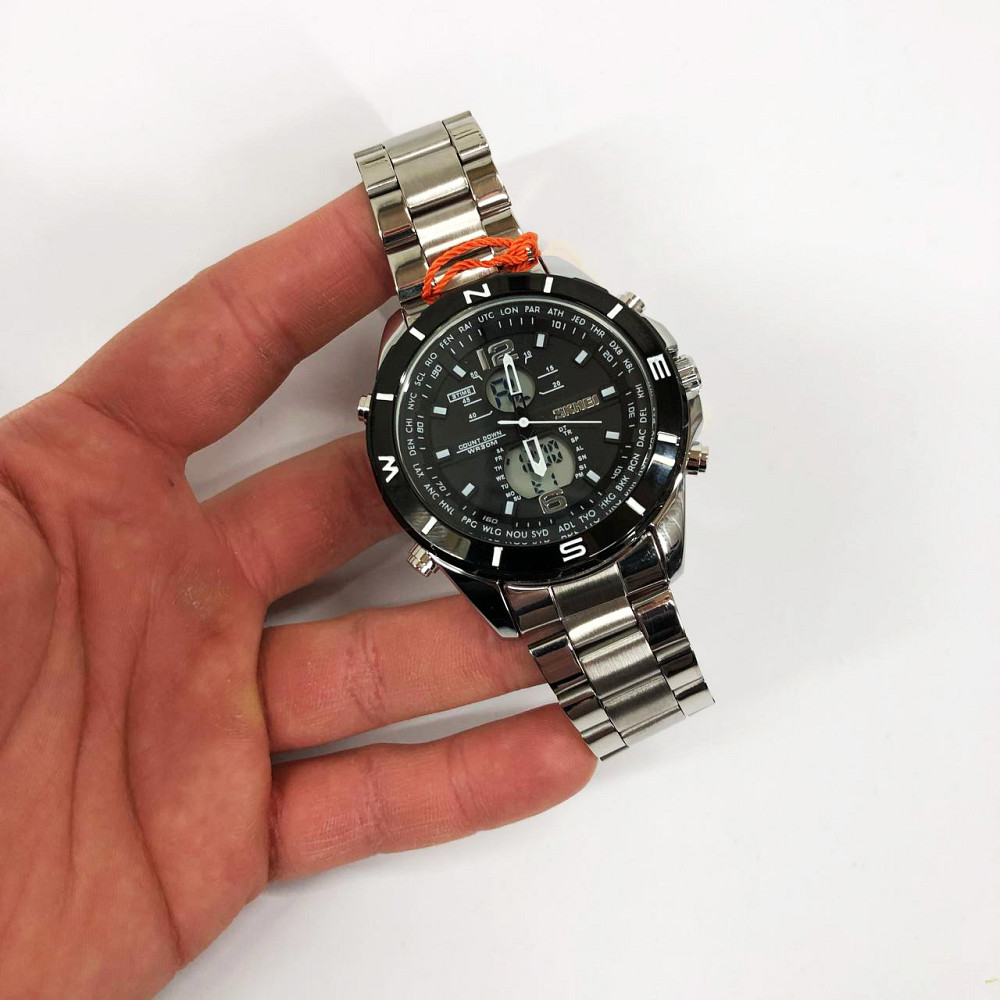 Оригинальные брендовые часы для мужчины SKMEI 1670SIWT, Часы наручные мужские стильные модные красивые BC-77 Львов - изображение 5