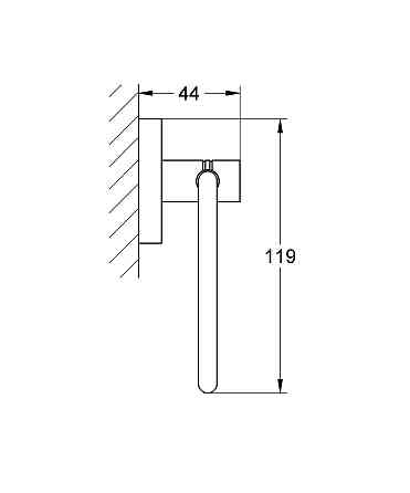 Держатель для туалетной бумаги Grohe Essentials New (40689001) Черновцы