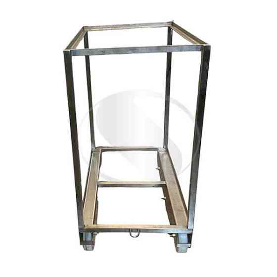 Візок для євро-ящиків з полицею Київ