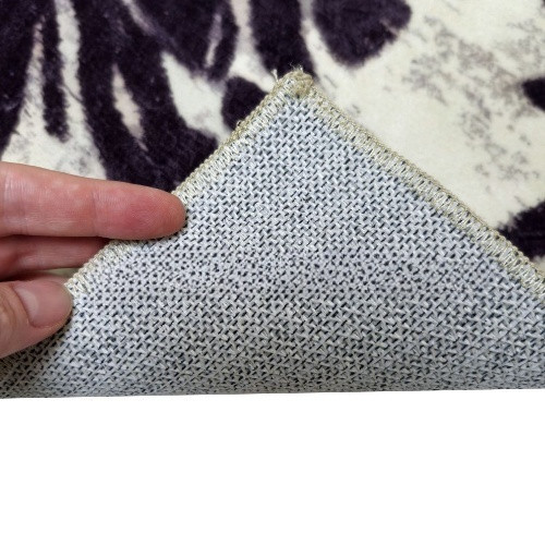 Килимок універсальний для підлоги Плюш Квітка 75*150см сірий Дариана Житомир - изображение 3