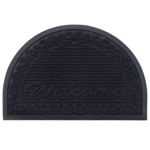 Килимок придверний MX 40*60см півколо чорний Дариана Житомир - фото 1