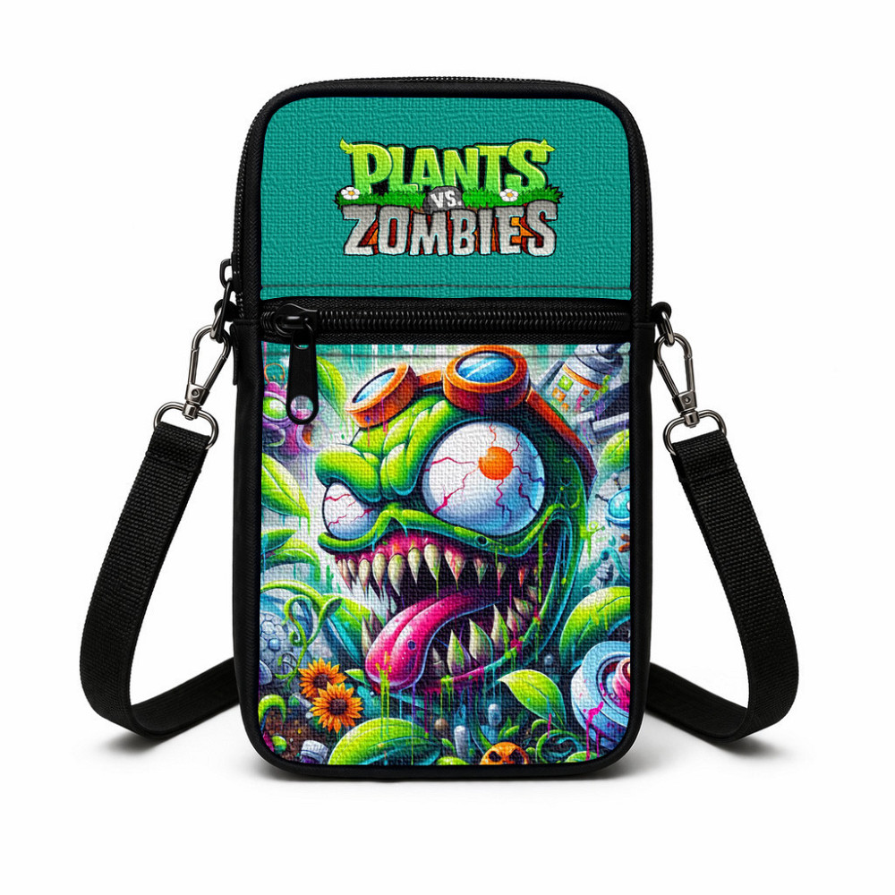 Сумка-чохол для телефону Plants vs. Zombies дитяча сумка через плече, водонепроникна міні-сумка (4978) Київ - фото 1