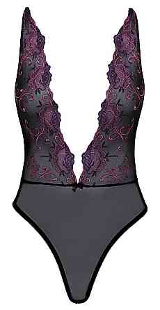 Боди с вырезом Body Embroidery S/M Sex Aura Киев