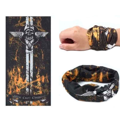 Баф бандана-трансформер, шарф из микрофибры, универсальный, принт West Coast №7 Киев - изображение 1