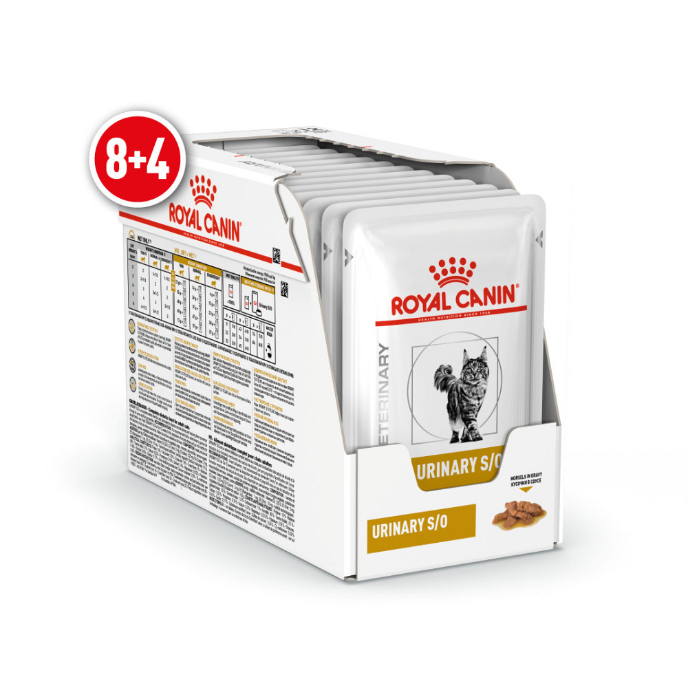 Вологий корм для дорослих котів ROYAL CANIN URINARY S/O CAT 0.085 кг 8+4 Киев - изображение 1