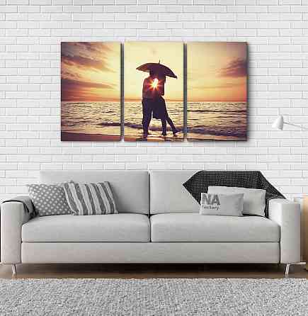 Модульна картина Пара на заході Аrt-199_3А Київ