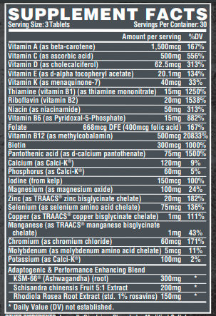 Комплекс витаминов и минералов Nutrex Vitadapt 90 капс Киев