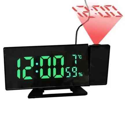 Годинник настільний VST 896S-4 9091 із зеленим підсвічуванням, чорний Винница