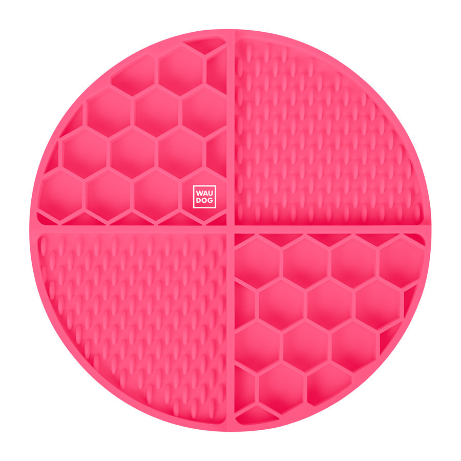 Коврик для слизивания и медленного питания WAUDOG Silicone, 211х211х30 мм, розовый Киев - изображение 3