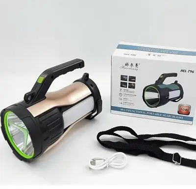 Фонарь HEL-T96 (LM+2хCOB белый и красный) + Powerbank + солнечная панель + microUSB Винница - изображение 8