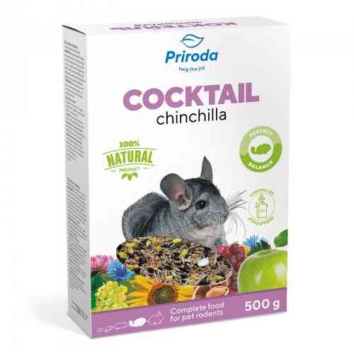 Корм Природа Коктейль «Шиншилка» для шиншил та інших декоративних гризунів, 500 г Вінниця