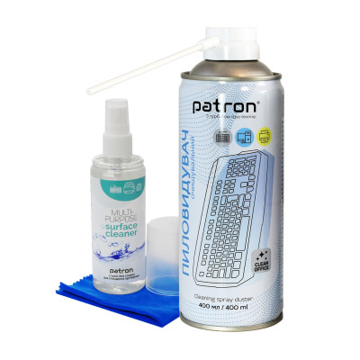 Універсальний чистячий набір Patron spray duster 400ml F3-020 +spray f/technF3-025 (CS-PN-BUNDL-10) Вінниця - фото 1
