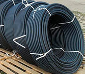 Труба з поліетилену ПЕТ Акватех д. 50 PN6 чорн/син (100) Харків - фото 2