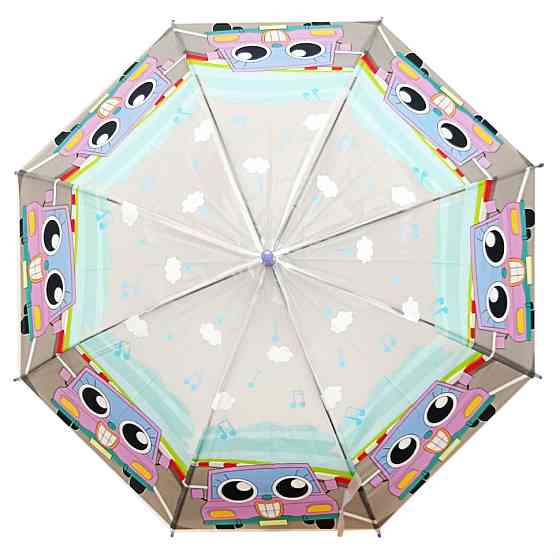 Парасолька дитяча "Веселий Автомобіль" MK 5232-1(Violet) довжина 65 см, тростина 60 см Вінниця