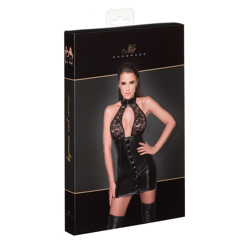 Платье с чокером и кружевным лифом Noir Handmade F224 черное, XL Sex Aura Киев - изображение 4