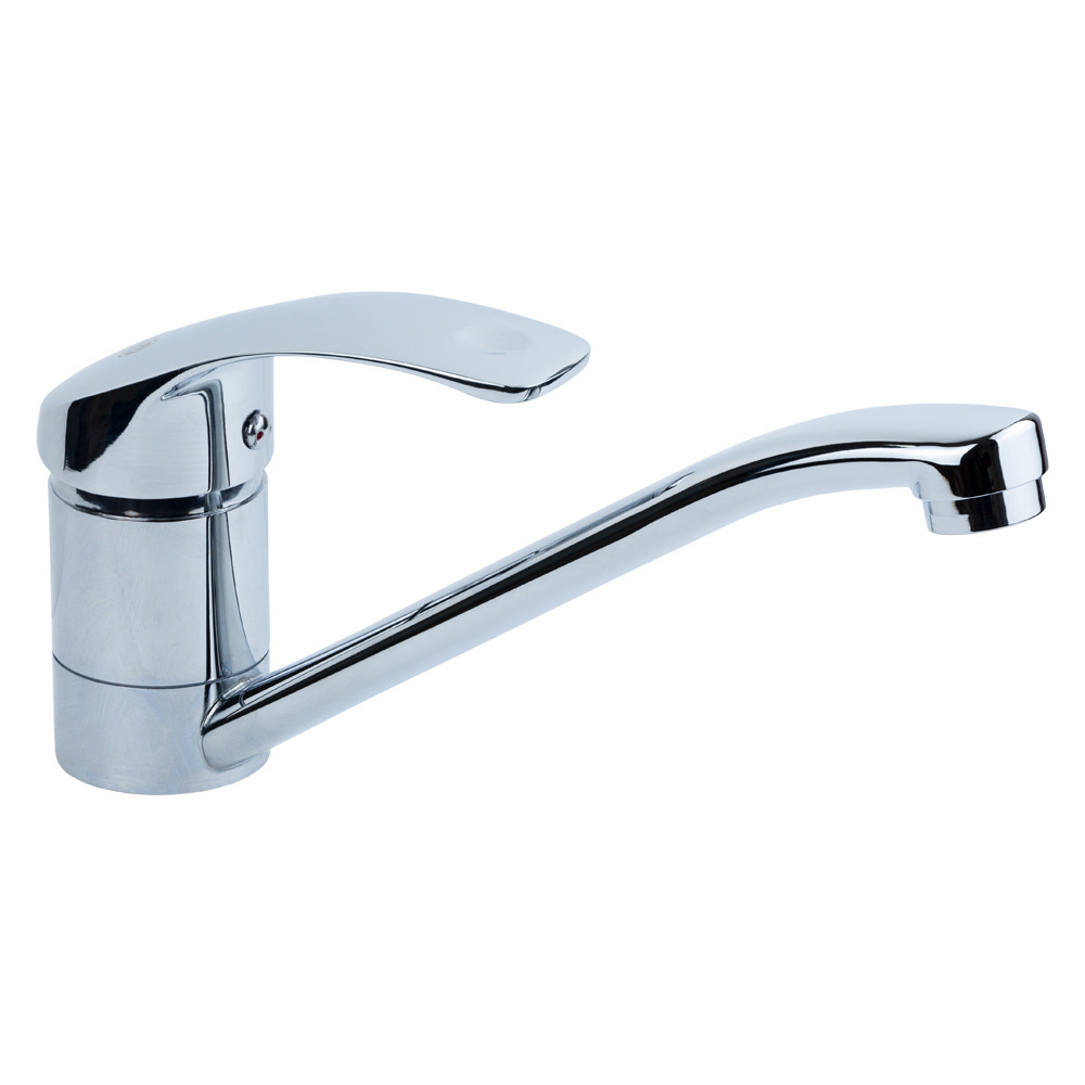 TAU Смеситель s40 Ø40 для кухни гусак прямой 250мм на гайке TAU SL-1B243C (9840110) Киев - изображение 1