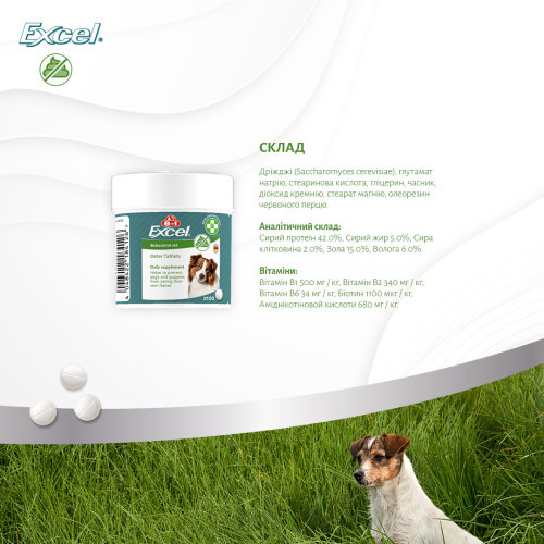 Витамины 8in1 Excel Deter для щенков и взрослых собак от копрофагии 100 шт Киев - изображение 10