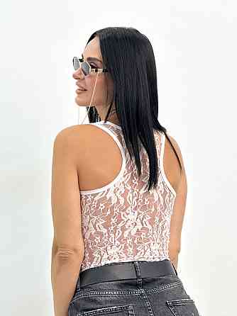 Майка-борцовка Гіпюр Білий Київ