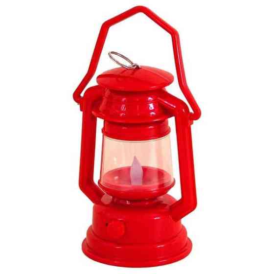 Ліхтар "Керосинова лампа" червона Рівне