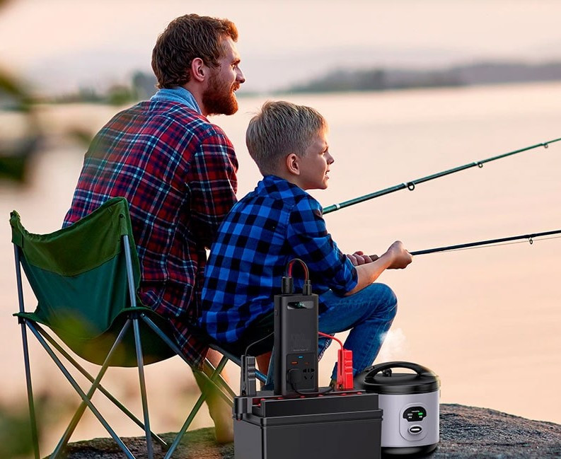 Автомобільний інвертор Baseus In-Car Inverter 500W 220V CN EU CGNB000101 (Чорний) Миколаїв - фото 8